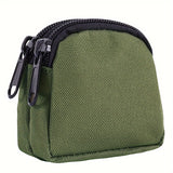 1pc Simple Black Outdoor Fanny Bag, Men's Waist Bag, Camping Bag, Casual Coin Purse, Men's Belt Bag, Money Card Case