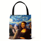 Stylish Retro Canvas Tote Bag - Lightweight and Versatile Shopper for Women, Perfect for Everyday Use