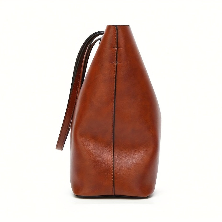 Women Handbags Tote Bag Soft Leather Retro Designer Large Capacity Multi-pocket Casual Ladies Shoulder Crossbody Bag Mother's Day Gift Adjustable Shoulder Strap Purse Cheap On Sale