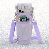 Water Bottle Carrier Bag, Cup Belt Bag with Phone Pocket, Adjustable Strap