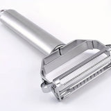 1-3pc, 2 In 1 Stainless Steel Vegetable Peeler, Julienne Cutter, Slicer, Shredder, Scraper, Fruit, Potatoes, Carrot, Cucumber, Kitchen, Home Staple, Housewarming Gift