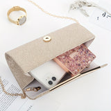 Sequin Ruched Evening Bag, Metal Decor Flap Prom Purse, Glitter Clutch Bag For Wedding Party Best Gifts for Carnaval