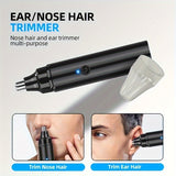 Men's Ear And Nose Trimmer USB Rechargeable Electric Nose Hair Trimmer Suitable For Women - Painless Eyebrow And Facial Hair Removal Nose Trimmer