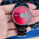 Stylish Luminous Men's Watch - High-Tech Trendy Wrist Watches for Men with Classic Red Western Style, Handsome High-End Design, and Versatile Fashion Sense