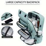 1pc Large Capacity Waterproof Laptop Backpack For Travel And College, Men's And Women's Travel Backpack With Shoe Bag, Multifunctional Lightweight Outdoor Hiking And Camping Backpack, Holiday Travel Party Gift, School Bag, Ea