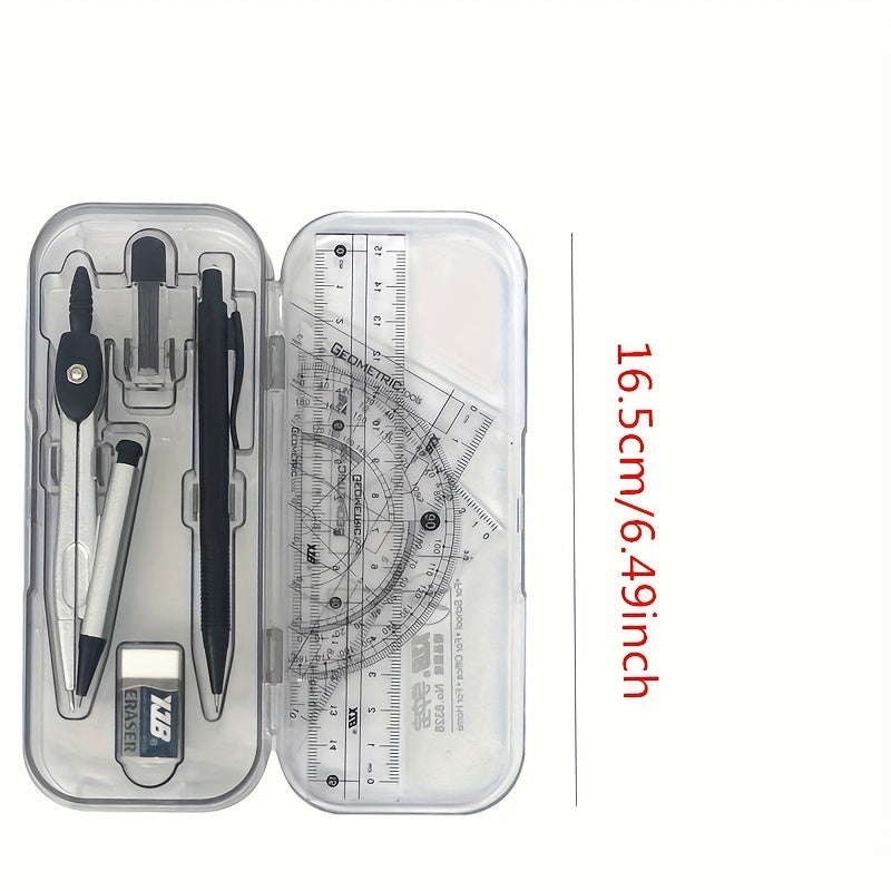 Compass And Ruler Set Drawing Tools, Drawing Rulers, Geometric Drawings, Triangle Plates, Stationery Sets, Rulers