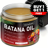 2pcs Honduras Batana Hair Oil, pure cold-pressed extract, unrefined, moisturizes the scalp and hair, strengthens hair, prevents breakage and split ends, enhances shine, suitable for dry, damaged hair, suitable for all hair ty