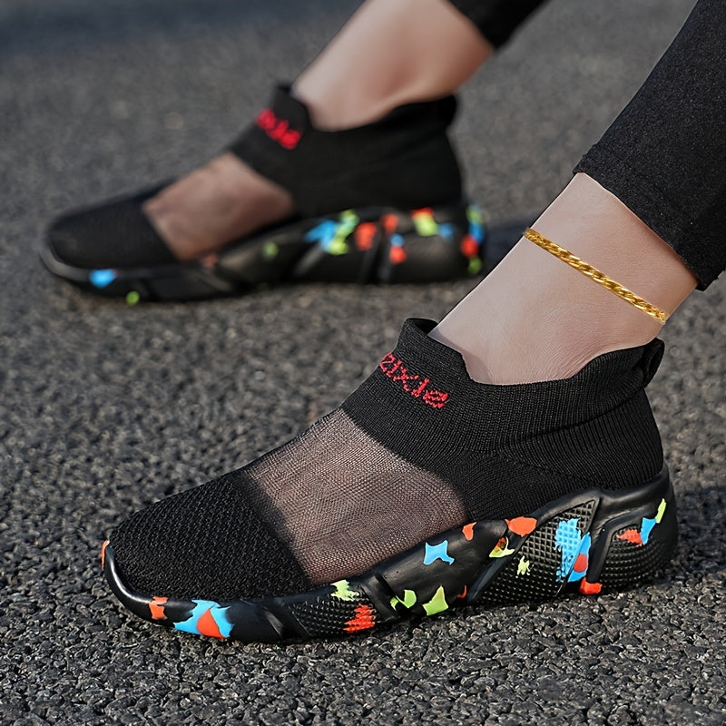 Women's Wear Resistant And Non-slip Running Shoes, Breathable And Comfortable Sock Shoes