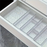9pcs Clear Drawer Organizer Set for Makeup & Accessories - Versatile Storage Solutions for Cosmetics, Brushes, and Bathroom Essentials