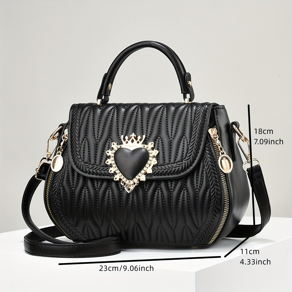Chic Faux Leather Crossbody Bag Suits For Teens