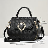 Chic Faux Leather Crossbody Bag Suits For Teens