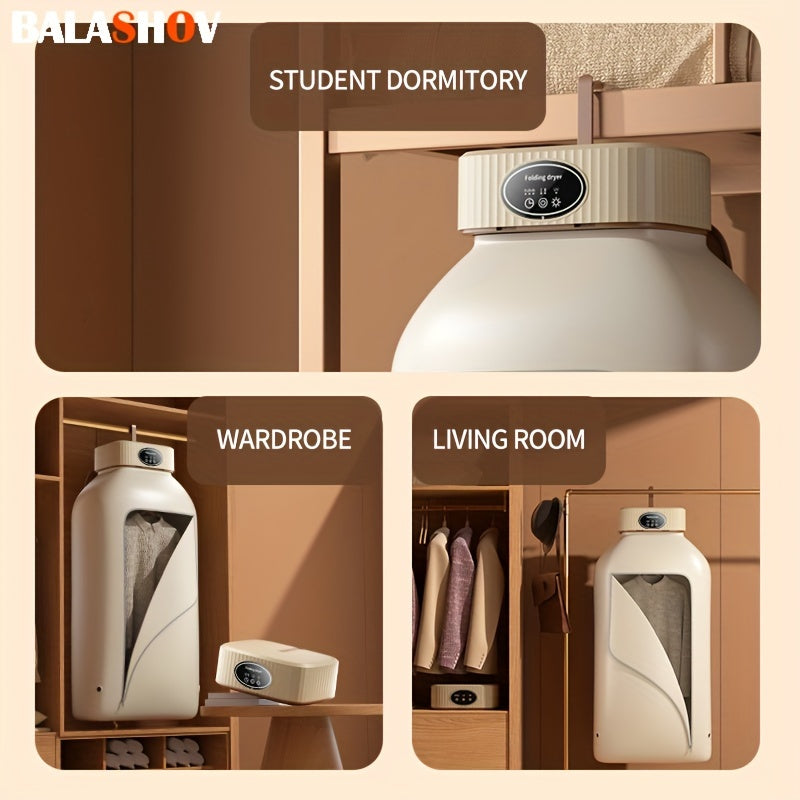 Portable Clothes Dryer, Mini Dryer Machine With Timing Function Equipped - Compact And Convenient Drying Solution For Apartment, Dorm, RV - Quick And Easy To Use Compact Dryer Machine With Dryer Bag For Delicate Garments, Und