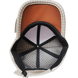 Trendy Houndstooth Baseball Cap - Dazzling Rhinestone M Decor - Unisex Sunscreen Trucker Hat - Perfect for Music Festivals & Outdoor Fun