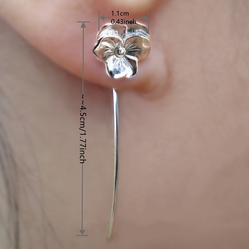 Chic Boho Dangle Earrings - Large Drop Design for Elegant Occasions - Simple yet Stylish Wedding Jewelry Ideal for Brides & Fashionistas - For Women