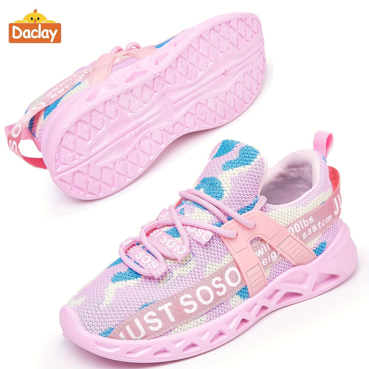 Daclay kids running shoes sports breathable girls and boys tennis shoes kids shoes casual sports shoes