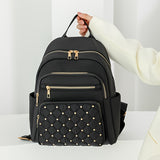 Quilted Convertible Backpack Purse, Anti-Theft Two-Way Daypack, Women's Travel & School Bag