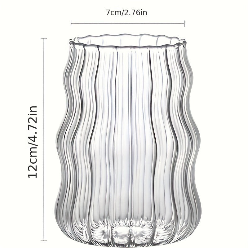 1pc, Medieval Style Drinking Glass, High Borosilicate Glass Water Cup, 16.91oz Iced Coffee Cup, For Beer, Juice, Milk, Birthday Gifts, Drinkware