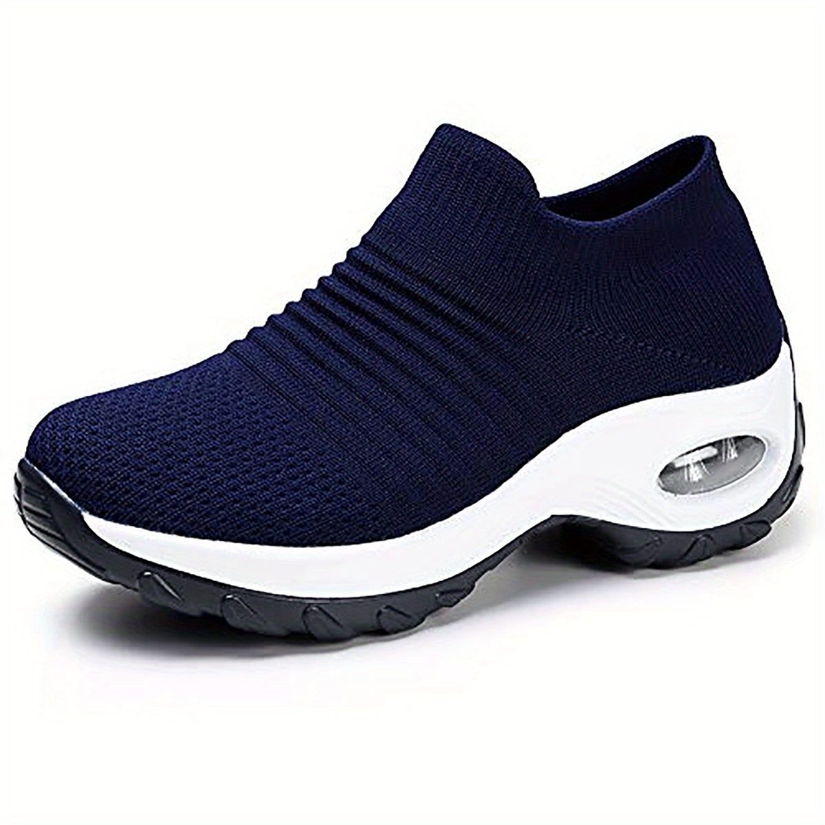Lightweight Mesh Air Cushion Sole Chunky Sneakers - Women's Low Top Running Shoes Footwear