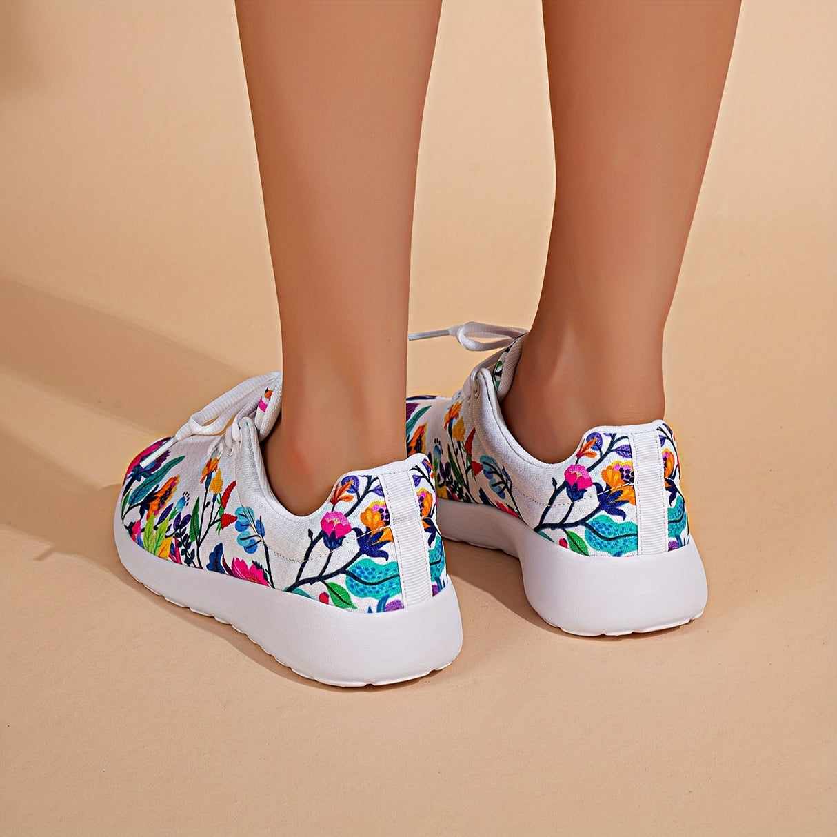 Popular Printed Running Shoes for Women - Breathable, Lightweight for Europe and America