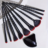 Professional Makeup Brush Set, 10pcs Full Face Eye Makeup Brush Set For Beginners, Complete Cosmetic Tools With 2pcs Makeup Puff Blender