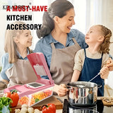 KEMORELA 16 in 1 Vegetable Chopper - Multifunctional Manual Food Slicer - Stainless Steel Blades, Plastic Mandoline Cutter with Interchangeable Grater Inserts - Fruit & Onion Mincer - Kitchen Gadget Essentials with Storage Co