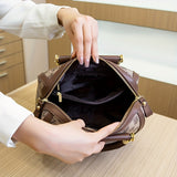 Luxury Design Boston Bag For Women, Fashion Small Handbag, Elegant Crossbody Bag Purse