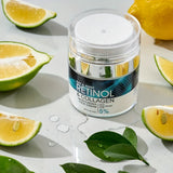 1pc 1.69oz Retinol Moisturizing Cream with Collagen, Hyaluronic Acid & Vitamin E - Hypoallergenic Face Moisturizer for Dry Light, Improves Elasticity, Hydrating Lotion for Women & Men, All Light Types, Daily Skincare, Sleek J