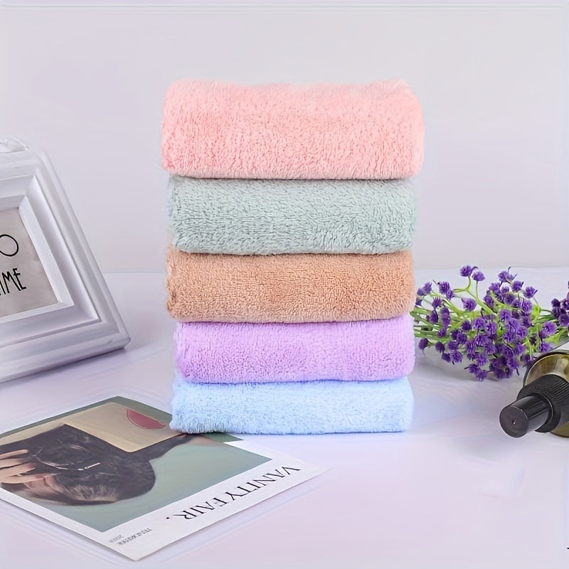 [Fast Arrival] 20pcs Soft Absorbent Fingertip Towels - Gentle Bathroom Essentials for Hand and Face, 9.8 * 9.8 Inches, Household Ordinary Handkerchiefs, Small Square Towels for Bathroom Supplies