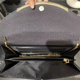 Elegant Clutch Bag For Women, Crocodile Pattern Envelope Handbag, Luxury Patent PU Leather Flap Purse