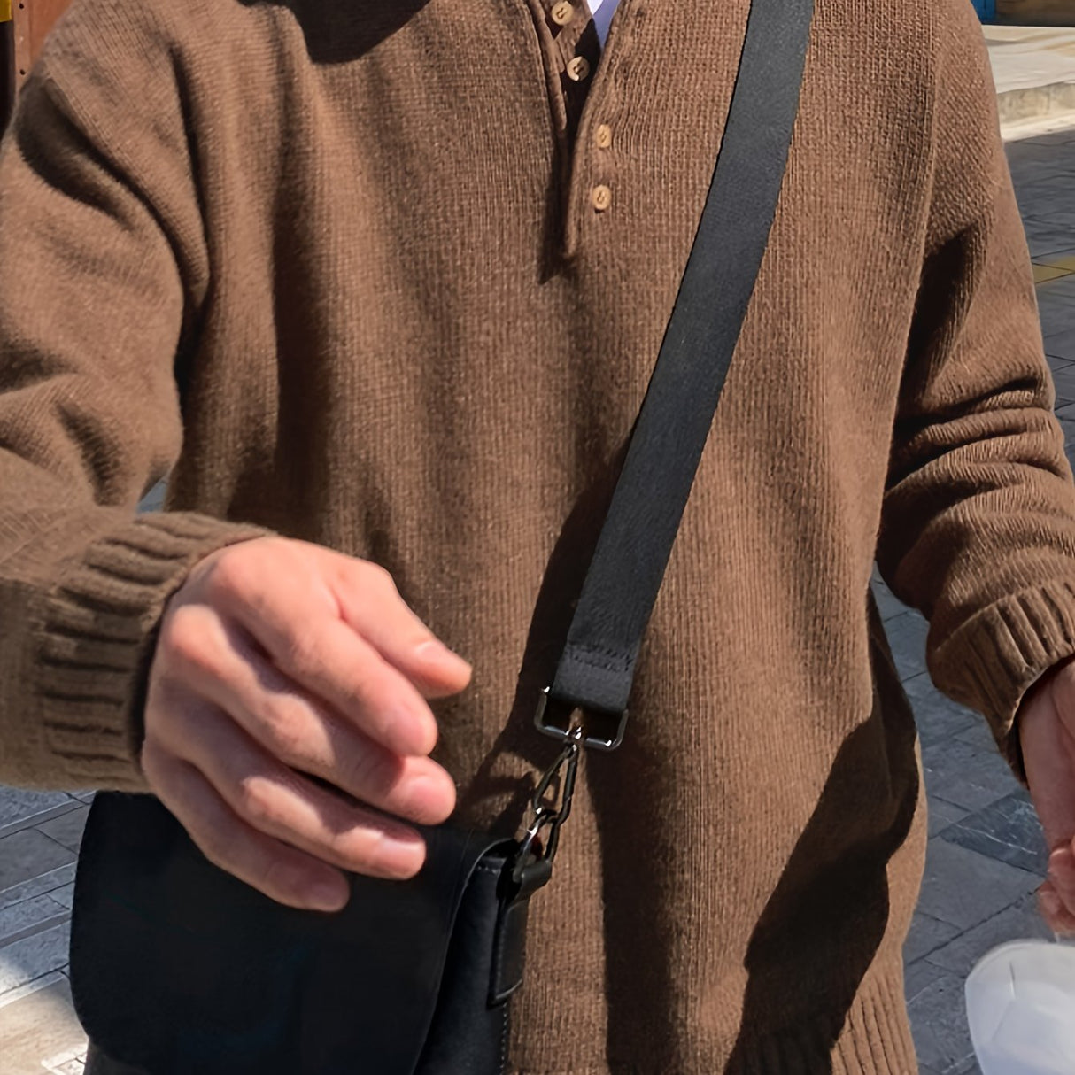 Cozy Crew Neck Sweater for Men - Soft, Lightweight, and Breathable 100% Polyester Solid Color Loose Fit Knit Pullover with Medium Stretch, Perfect for Fall and Winter Seasons