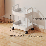 1pc Compact Storage Cart - Versatile Floor Storage for Snacks, Books, Bathroom Essentials, and Kitchen Utensils with Wheels - Perfect for Home Organization and Decluttering, Essential Storage Supplies