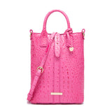 Luxurious Crocodile Embossed PU Tote Bag - Removable Strap, Buckle Closure, Edge Painted - Classic Womens Office and Work Purse for Trendy Ladies