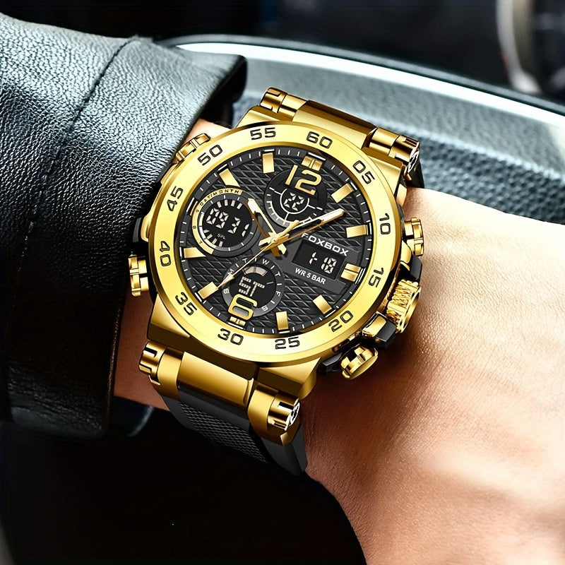 Casual Men's Watch With Multiple Color Choices Multi-Functional Chronograph Watches. Suitable For Outdoor Camping