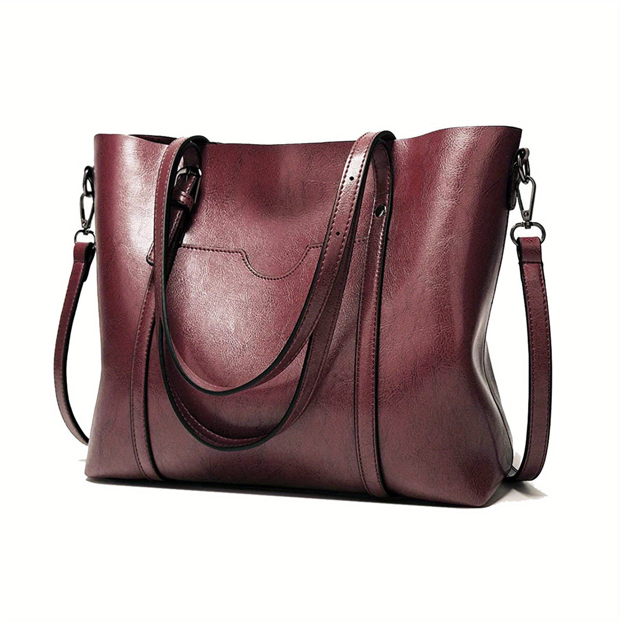 Luxurious Retro Tote Handbag - Women's Large Capacity Multi-Pocket Casual Shoulder Bag with Adjustable Strap, Perfect Mother's Day Gift - Soft, Stylish, and Spacious Purse for Ladies on Sale