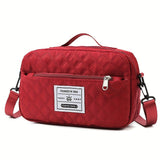 Large Capacity Travel Duffel Bag in Oxford Fabric, Portable Sports Gym Storage Bag, Weekend Overnight Bag for Women