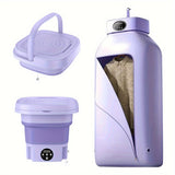 A Portable Washing Machine + A Portable Clothes Dryer, A Total Of Two Washing And Drying Sets, Folding Mini Small Washing Machine, Storable Portable Dryer, Home, Travel, Car, Dormitory And Apartment, Simple To Use And Does No
