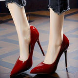 Chic Black Pointed-Toe High Heels for Women - Sleek French-Inspired Design, Faux Cover Stiletto Pumps with Rubber Sole, Perfect for All Seasons, Fashion Footwear|Sleek Stiletto Pumps|Elegant Pointed Heels, Stiletto Heels