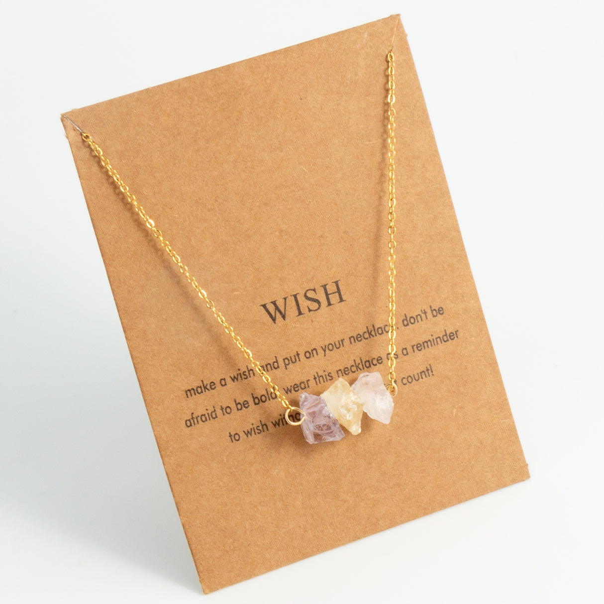 Irregular Crystal Stone Necklace Exquisite Colorful Pendant Neck Jewelry Lucky Protection Jewelry Gift