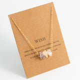 Irregular Crystal Stone Necklace Exquisite Colorful Pendant Neck Jewelry Lucky Protection Jewelry Gift