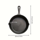 [Cast Iron Skillet] 3pcs/4pcs/5pcs Cast Iron Skillet Set | 6 Inch/8 Inch/10 Inch Cast Iron Frying Pan, Household Pan, Kitchen Accessories, Home Cook, Cast Iron Pan Without Coating Set