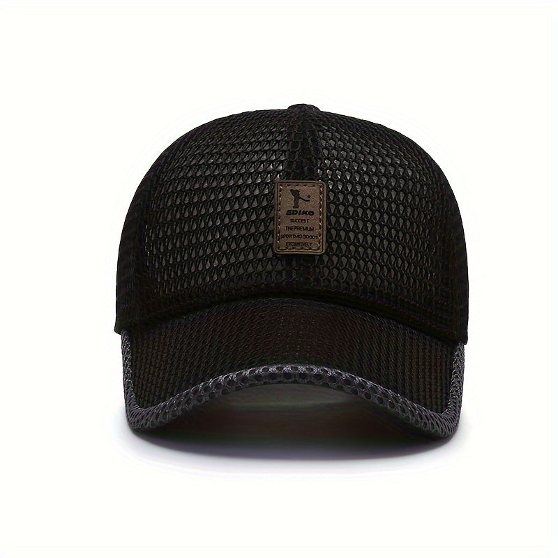 1pc Unisex Breathable Mesh Baseball Cap - Ideal for Outdoor Sports, Running, and Casual Wear