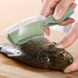 1pc Plastic Fish Scale Remover, Efficient Seafood Scale Peeler Cleaner, Non-Slip Fish Skin Scraping Brush, Convenient Kitchen Scaler Tool
