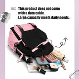 Hello Kitty Kurumi Cute Laptop Backpack Women Travel Hiking Backpack Men Large Cartoon School Bag 18 Inch