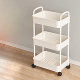 1pc Compact Storage Cart - Versatile Floor Storage for Snacks, Books, Bathroom Essentials, and Kitchen Utensils with Wheels - Perfect for Home Organization and Decluttering, Essential Storage Supplies