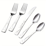 75 Pcs Golden Silverware - Golden Cutlery Set - Disposable Flatware Dinnerware Includes 25 Golden Forks, 25 Golden Spoons, 25 Golden Knives Utensils For Party, Birthday, Wedding, Reuse After Washing Hands