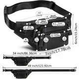 Unisex Genuine Leather Fanny pcs - Waterproof, Multi-Pocket Waist Belt Bag For Hiking, Cycling & Outdoor Sports Backpack For Travel Waterproof Backpack