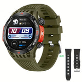 Smart Watch Wireless Answer And Call SOS Outdoor Watch Outdoor Sports Watch LED IP68 Waterproof Compass Fitness Tracker Pedometer Multimedia Message Display, Suitable For Android&IPHONE Mobile Phones, Men's And Women's Smart