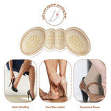 1 Pair/5 Pairs 4D Heel Stickers - Soft Polyester Pads for High Heels, Anti-Slip and Prevents Heel Wear, Invisible Design
