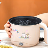 Electric Hot Pot with Steamer and US Plug - Multi-Functional Non-Stick Electric Cooking Pot for Dormitory & Household - Mini Portable 110V-130V Personal Cooker for 1-2 People