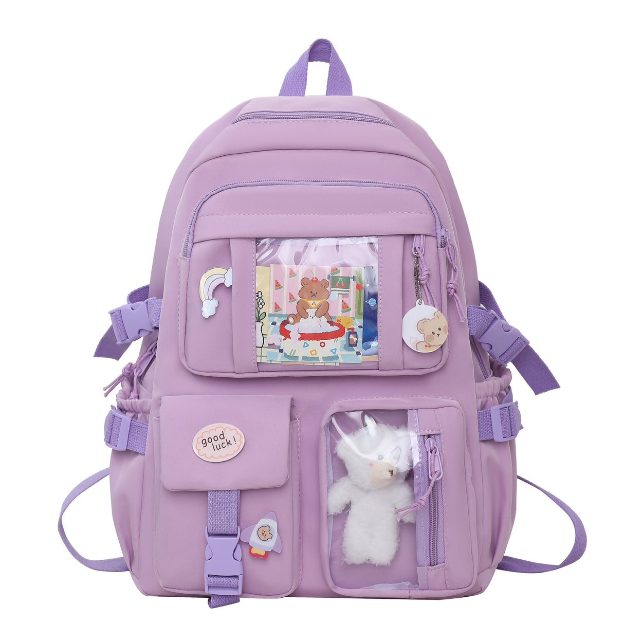 Laptop Backpacks 15.6 Inch School Bag College Backpack Large Travel Daypack Kawaii Bookbags for Teens Girls Women Students